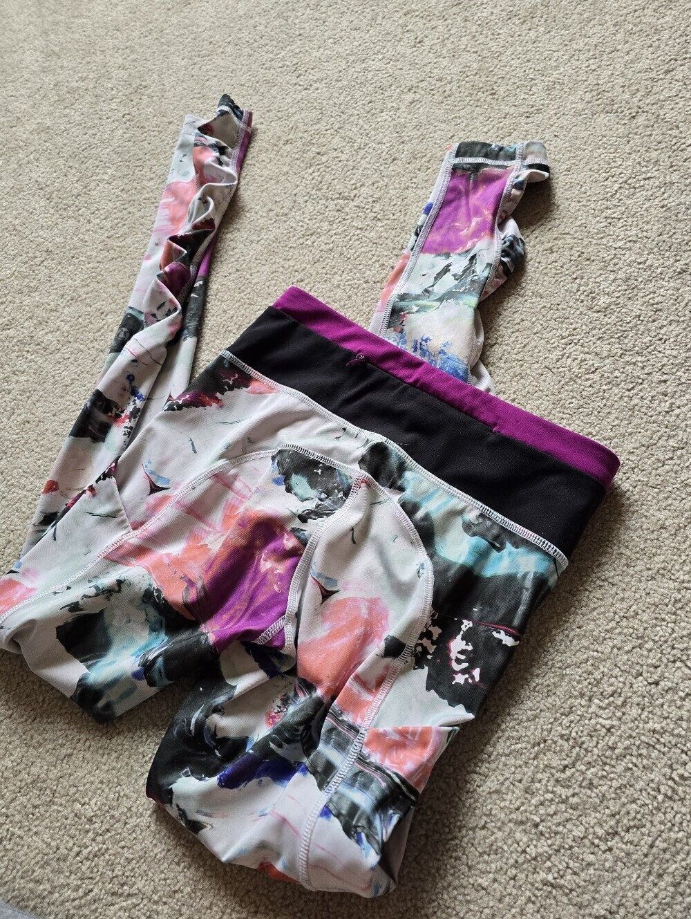 Lululemon Women’s Leggings Speed Tight III Pigment Wave Multicolor Size 4 - Picture 6 of 9
